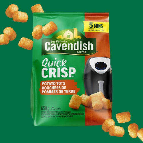 Cavendish Farms Quick Crisp Frozen Potato Tots 650 g