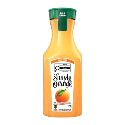 Simply Juice Orange Pulp Free 1.36 L (bottle)