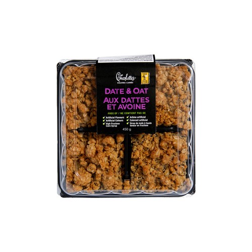 Charlotte's Squares Date And Oat 450 g (frozen)