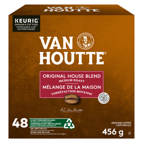 Van Houtte Coffee Pods Original House Blend Medium Roast 48 K-Cups 456 g