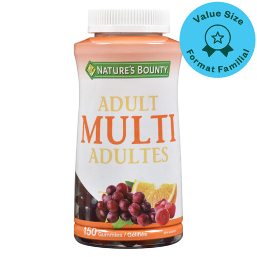 Nature's Bounty Adult Multivitamins Gummies Value Size 150 Count