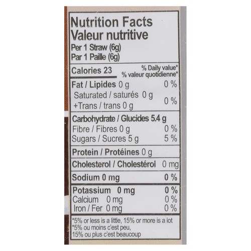 Exclusive Brands Quick Milk Candy Straw Bio Chocolate 5 Pieces 30 g