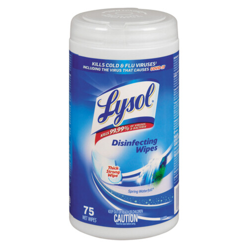 Lysol Disinfecting Wipes Spring Waterfall 75 Count