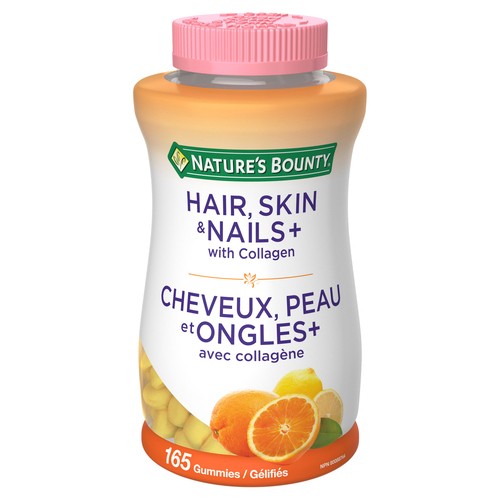 Nature's Bounty Hair Skin & Nails Plus Collagen Gummies 165 Count
