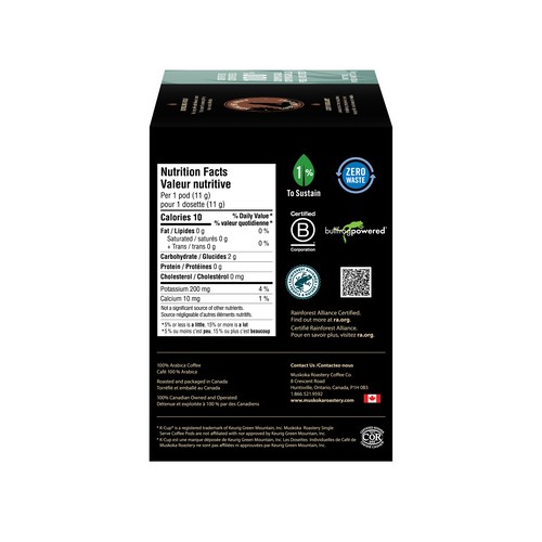 Muskoka Roastery Coffee Co Coffee Pods Howling Wolf 20 K-Cups 220 g