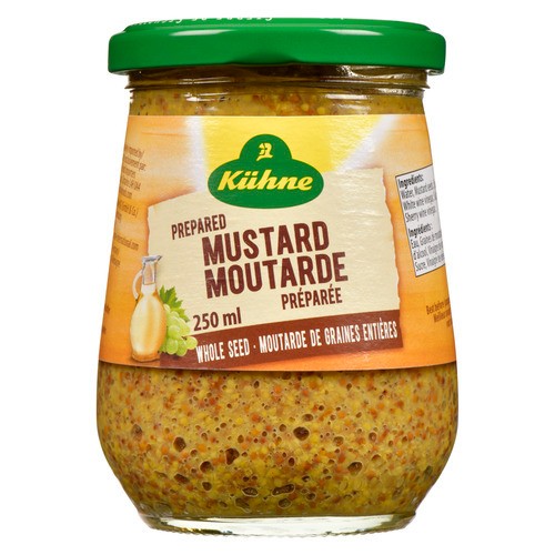 Kühne Prepared Mustard Whole Seed 250 ml