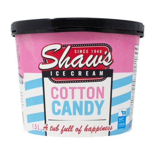 Shaw's Ice Cream Cotton Candy 1.5 L