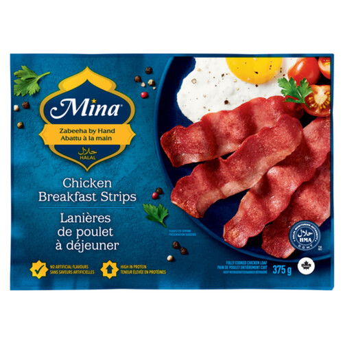 Mina Halal Breakfast Grill Chicken Strips 375 g