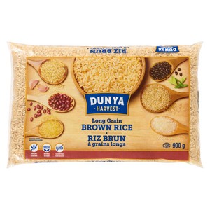 Dunya Harvest Rice Long Grain Brown 900 g - Voilà Online Groceries & Offers