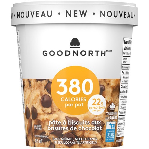 Goodnorth Ice Cream Chocolate Chip Cookie Dough 475 ml