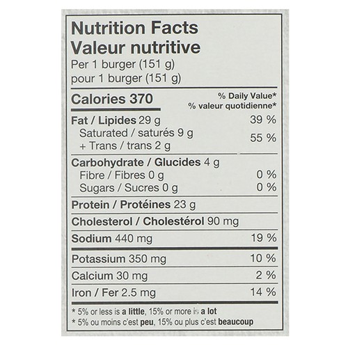 Cardinal Roadhouse Frozen Beef Burgers 6 Pack 906 g