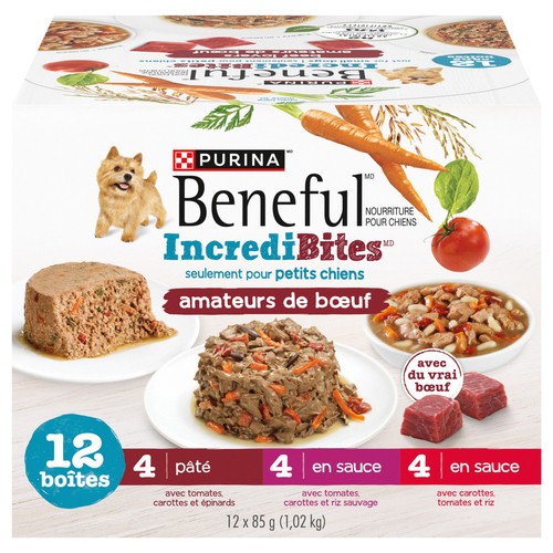 Purina Beneful Incredibites Dog Food Beef Combi Pack 1.02 KG