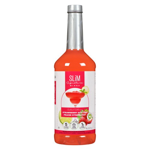 Slim Signature Mixes Non Alcoholic Cocktail Mix Strawberry Key Lime 1 L