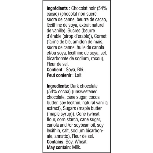 Maple Time Energy Snack Mini Cone Dark Chocolate & Maple Butter 100 g