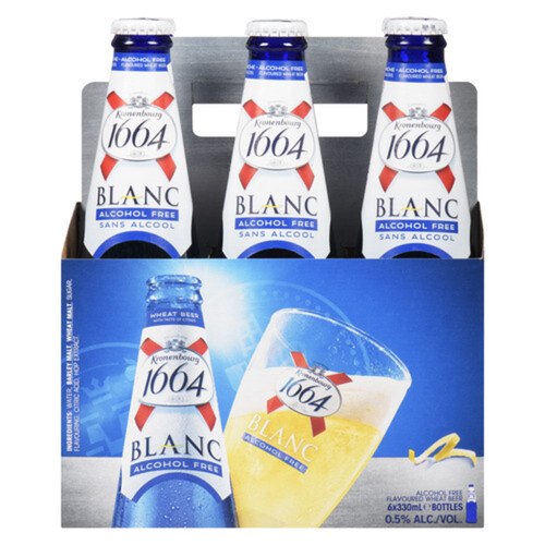 Kronenbourg 1664 Blanc Alcohol Free Beer 6 x 330 ml (bottles)