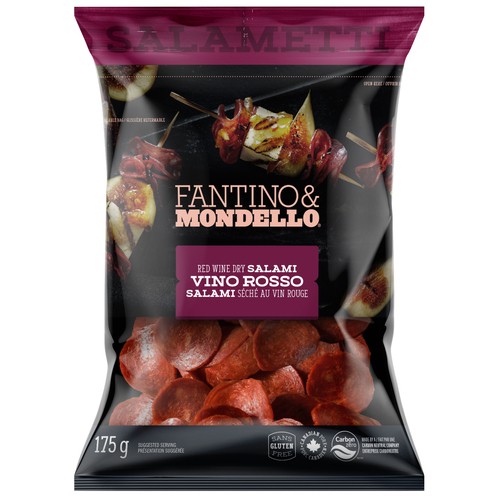 Fantino & Mondello Deli Thin Sliced Salametti Red Wine 175 g