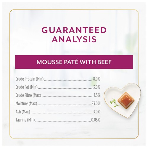 Fancy Feast Gems Wet Cat Food Mousse Paté With Beef 2 x 57 g
