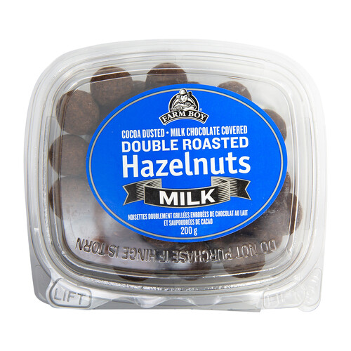 Farm Boy Double Roasted Hazelnuts Milk Chocolate Covered 200 g
