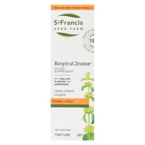 St. Francis Herb Farm Herbal Remedies Cold + Flu Tincture Respiracleanse 50 ml