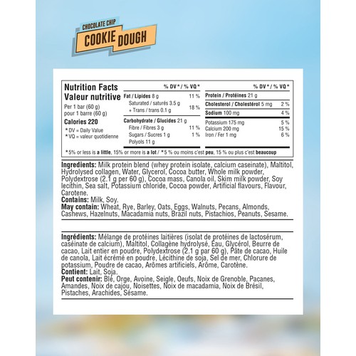 Grenade Protein Bar Chocolate Chip Cookie Dough 60 g