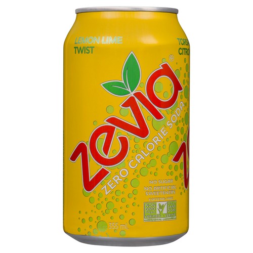 Zevia Lemon Lime Twist Soft Drink 355 ml
