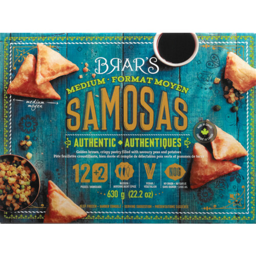 Brar - Samosas Potato & Peas (Medium) - Save-On-Foods