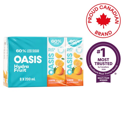 Oasis Hydrafruit Juice Boxes Clementine 8 x 200 ml