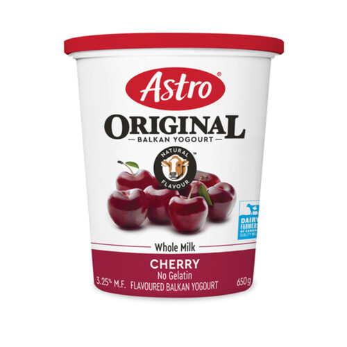 Astro Original Yogurt Cherry Balkan 3.25% 650 g