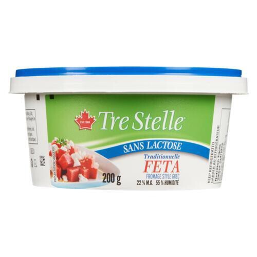 Tre Stelle Lactose-Free Traditional Feta Cheese 200 g