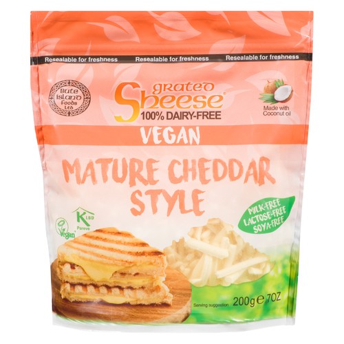 Sheese Dairy-Free Cheese Substitue Mature Cheddar Style 200 g