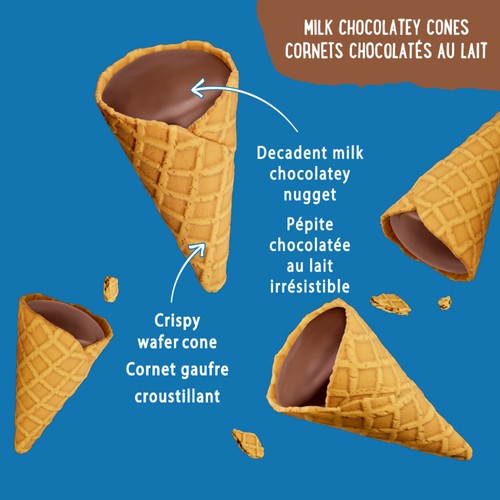 Drumstick Chocolate Bites Milk Chocolatey Cones 76 g