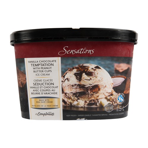 Sensations Vanilla Chocolate Temptation Ice Cream 1.5 L