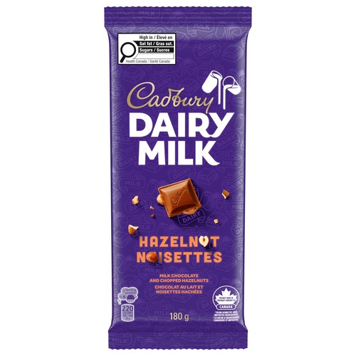 Cadbury Dairy Milk Chocolate Bar Hazelnut 180 g