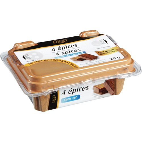 Les Aliments G. Dion Foods Gluten-Free Four Spices Mix 28 g
