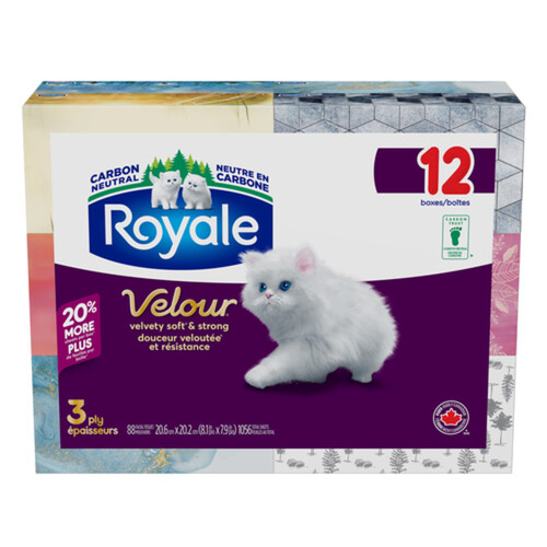 Royale Facial Tissue 3-Ply 12 Boxes x 88 Sheets