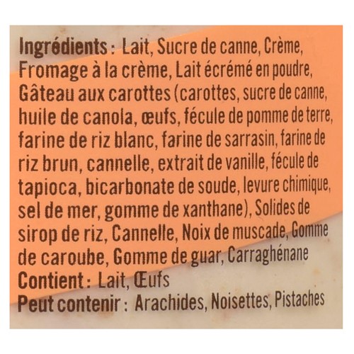 Fiasco Gluten-Free Frozen Gelato Carrot Cake & Cream Cheese 562 ml