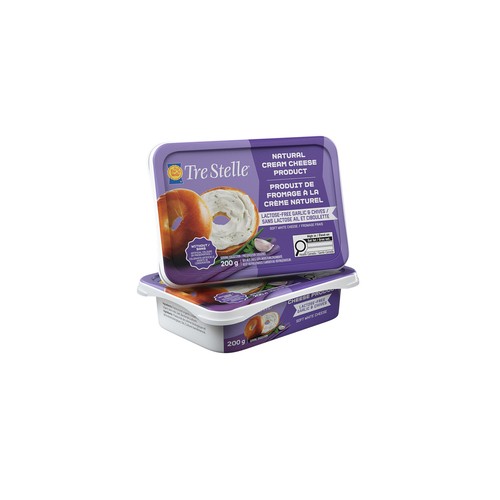Tre Stelle Lactose-Free Cream Cheese Garlic and Chives 200 g