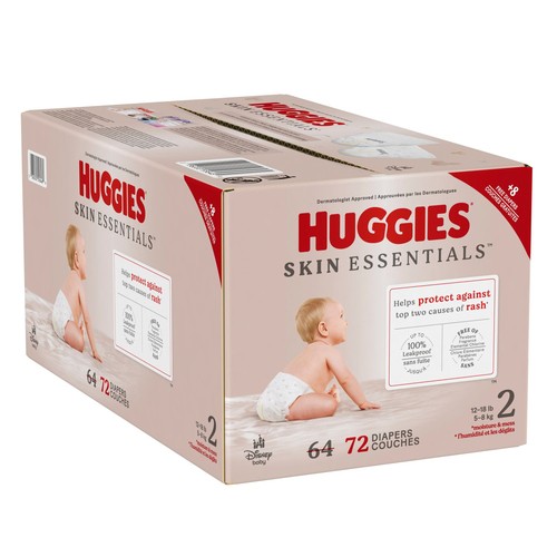 Huggies Skin Essentials Baby Diapers Size 2 72 Ct