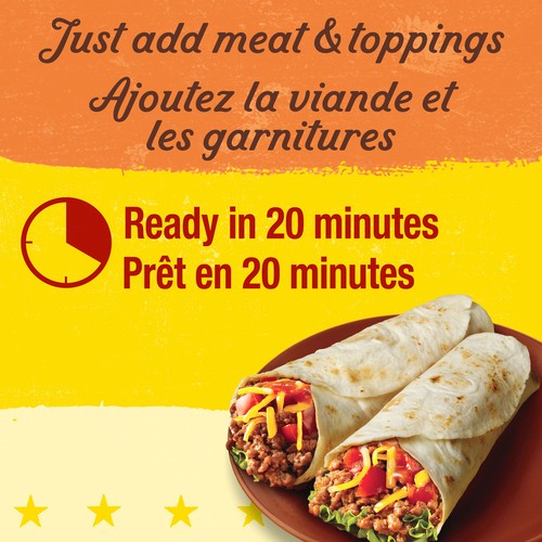 Old El Paso Dinner Kit Burrito 510 g
