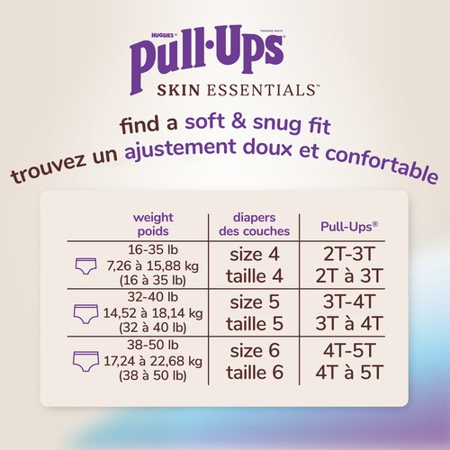Pull-Ups Boys' Skin Essentials Training Pants 4T-5T 46 Ct