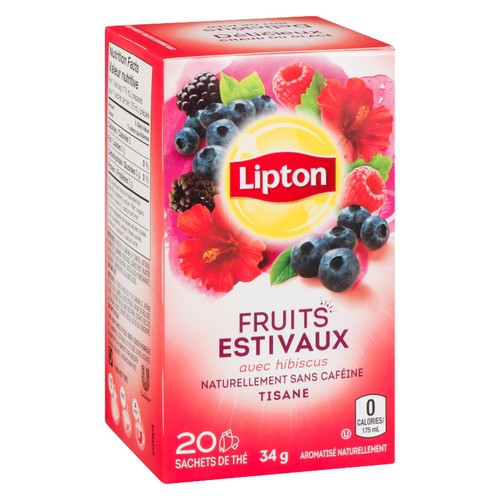 Lipton Herbal Tea Summer Fruits 20 Tea Bags 
