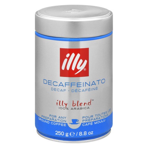 Illy Blend Ground Coffee Decaffeinato Decaf 250 g