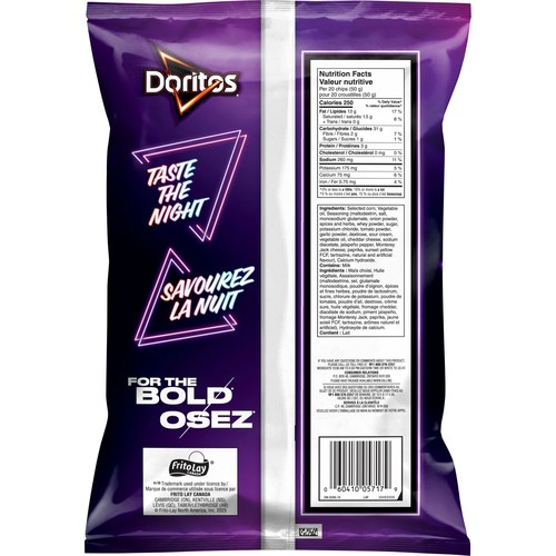 Doritos Late Night Tortilla Chips Fully Loaded Nachos Flavoured 210 g
