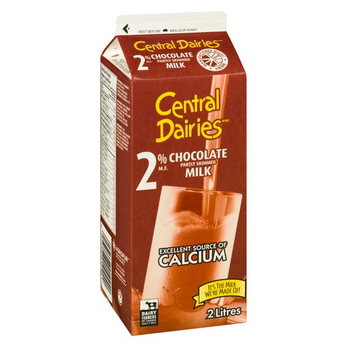 Central Dairies 2% Chocolate Milk 2 L