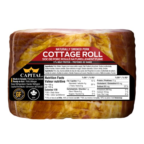 Capital Fine Meats Smoked Cottage Roll 1 kg