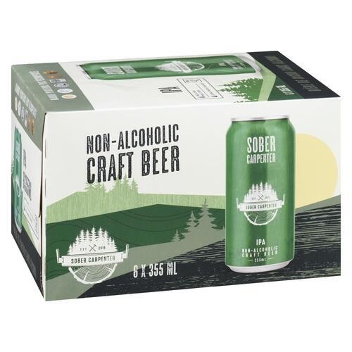 Sober Carpenter IPA Non-Alcoholic Beer 6 x 355 ml