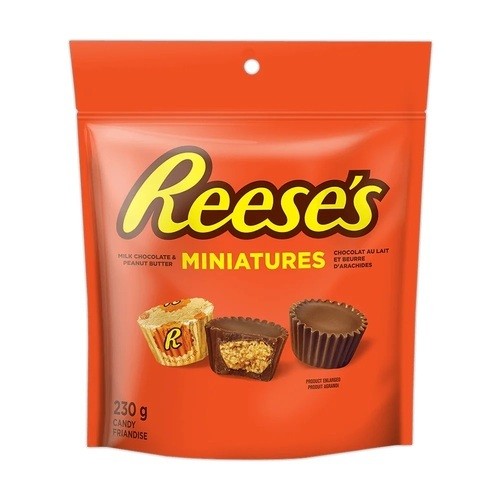 Reeses Miniatures Stand Up Pouch Peanut Butter Cups 230 g