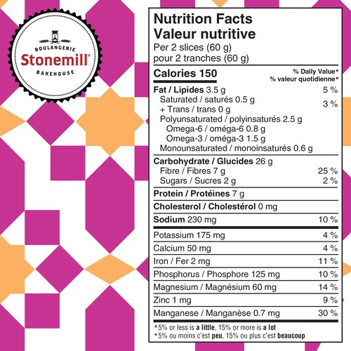 Stonemill Bakehouse Bread Honest Wellness Chia And Supergrains 454 g