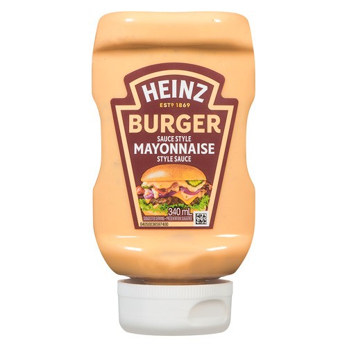 Heinz Mayonnaise Style Sauce Burger 340 ml