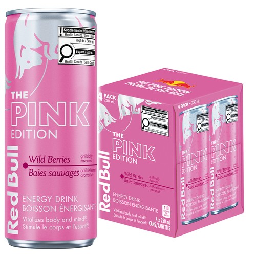 Red Bull Energy Drink Pink Edition Wild Berries 4 x 250 ml (cans)